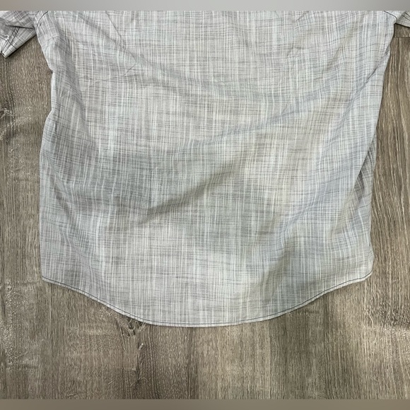 Alfani, men’s casual short sleeve button down in gray - Picture 3 of 7